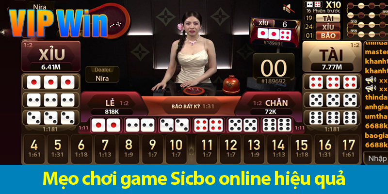 Cách chơi Sicbo live – Khám phá những mẹo chơi hiệu quả nhất 2025